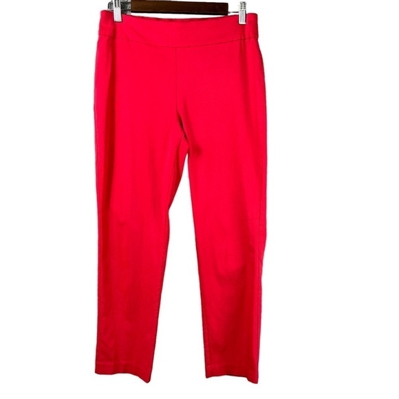 Glimpse Stretch Pants Red Pull on Elastic Waist Women's Size Medium - Picture 1 of 8